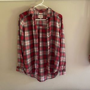 American Eagle Flannel Top